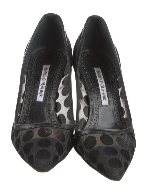 Manolo Blahnik Mesh Mesh Accents Pumps