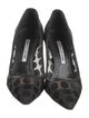 Manolo Blahnik Mesh Mesh Accents Pumps