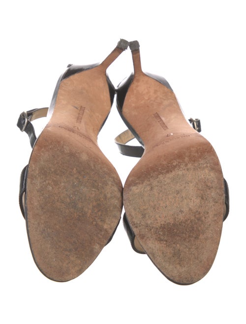 Manolo Blahnik Patent Leather Sandals