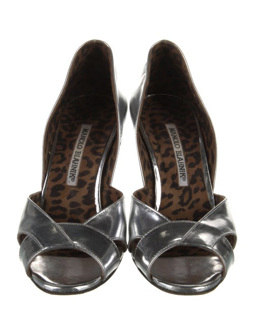 Manolo Blahnik Patent Leather D'Orsay Pumps