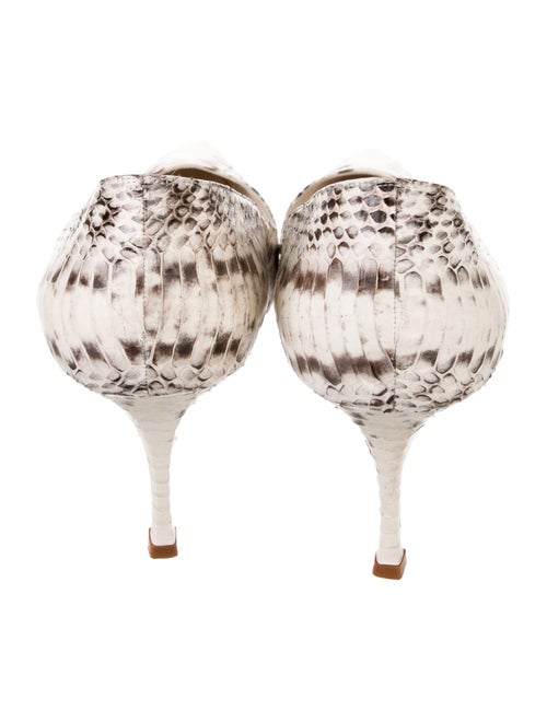 Manolo Blahnik Snakeskin Animal Print Pumps