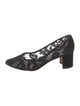Manolo Blahnik Lace Lace Pattern Pumps