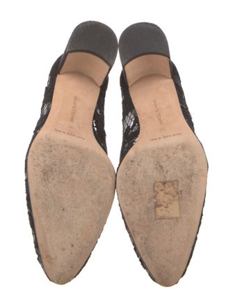Manolo Blahnik Lace Lace Pattern Pumps