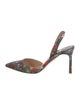 Manolo Blahnik Printed Slingback Pumps
