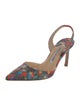 Manolo Blahnik Printed Slingback Pumps