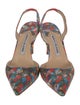 Manolo Blahnik Printed Slingback Pumps