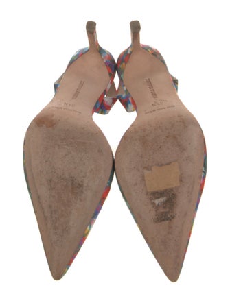 Manolo Blahnik Printed Slingback Pumps