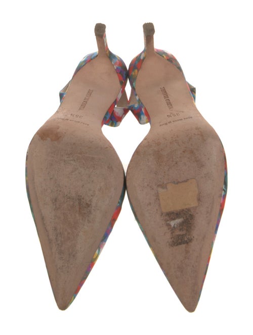 Manolo Blahnik Printed Slingback Pumps