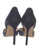 Manolo Blahnik Suede D'Orsay Pumps