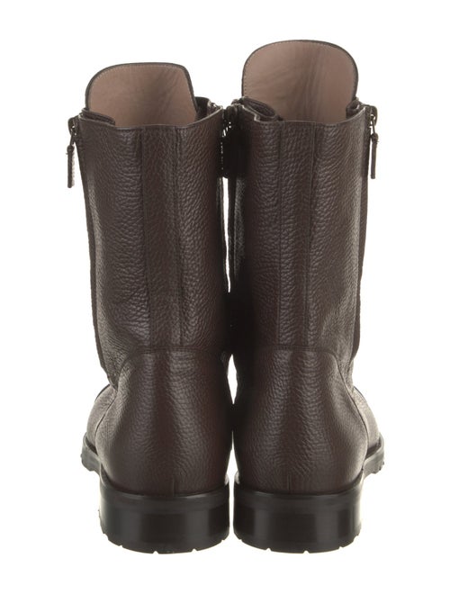 Manolo Blahnik Leather Combat Boots
