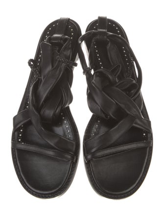 Manolo Blahnik Leather Gladiator Sandals