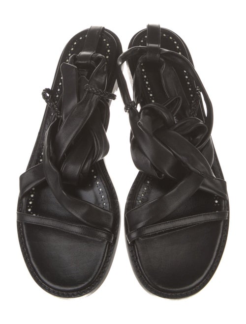 Manolo Blahnik Leather Gladiator Sandals