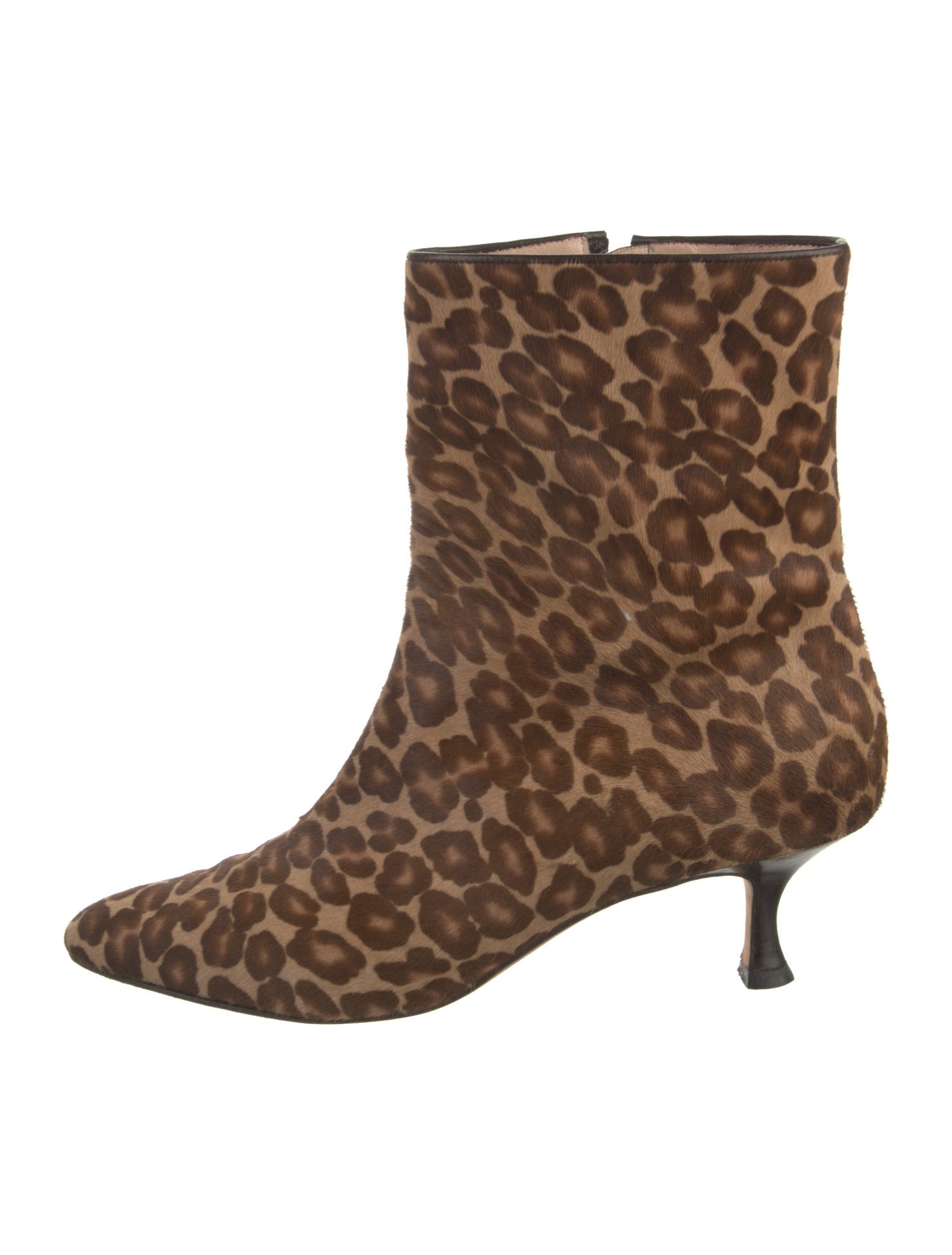 Manolo Blahnik Ponyhair Animal Print Boots