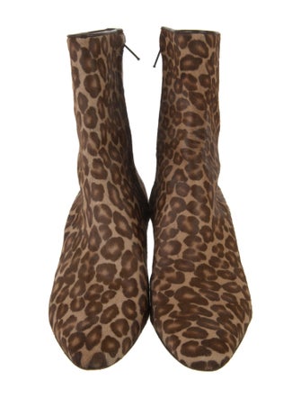 Manolo Blahnik Ponyhair Animal Print Boots