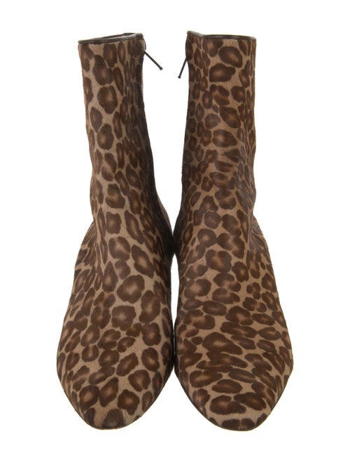 Manolo Blahnik Ponyhair Animal Print Boots