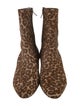 Manolo Blahnik Ponyhair Animal Print Boots