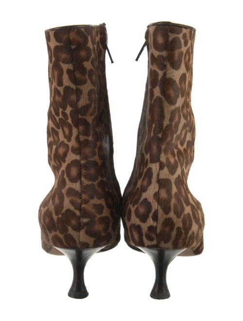 Manolo Blahnik Ponyhair Animal Print Boots