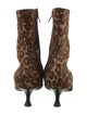 Manolo Blahnik Ponyhair Animal Print Boots