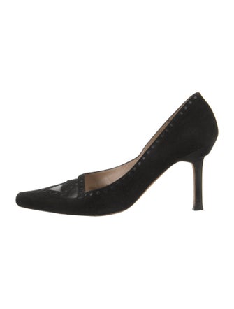 Manolo Blahnik Suede Pumps