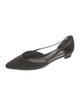 Manolo Blahnik Satin D'Orsay Flats