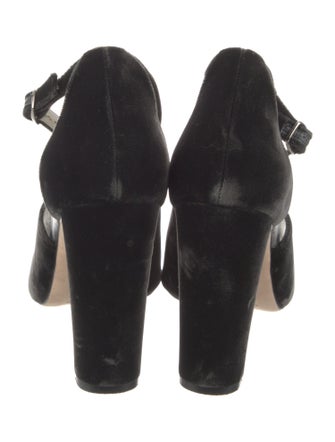 Manolo Blahnik Velvet Sandals