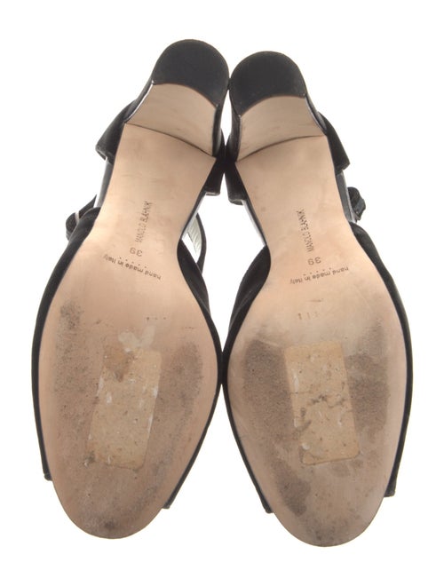 Manolo Blahnik Velvet Sandals