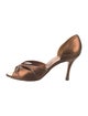 Manolo Blahnik Leather D'Orsay Pumps