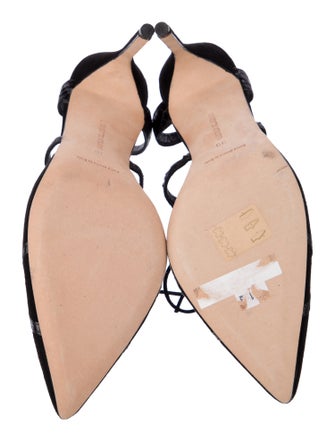 Manolo Blahnik Suede Slingback Pumps