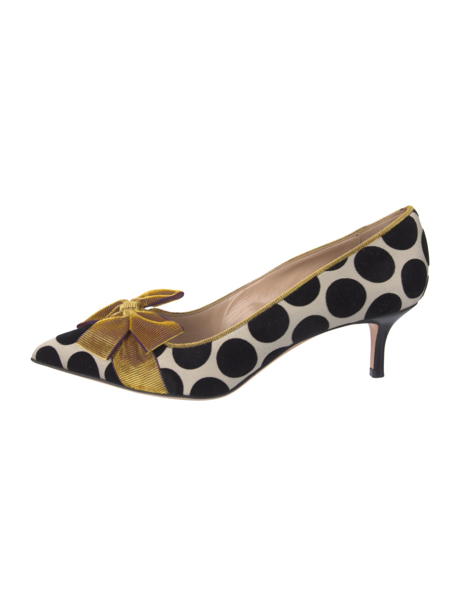 Manolo Blahnik Velvet Printed Pumps