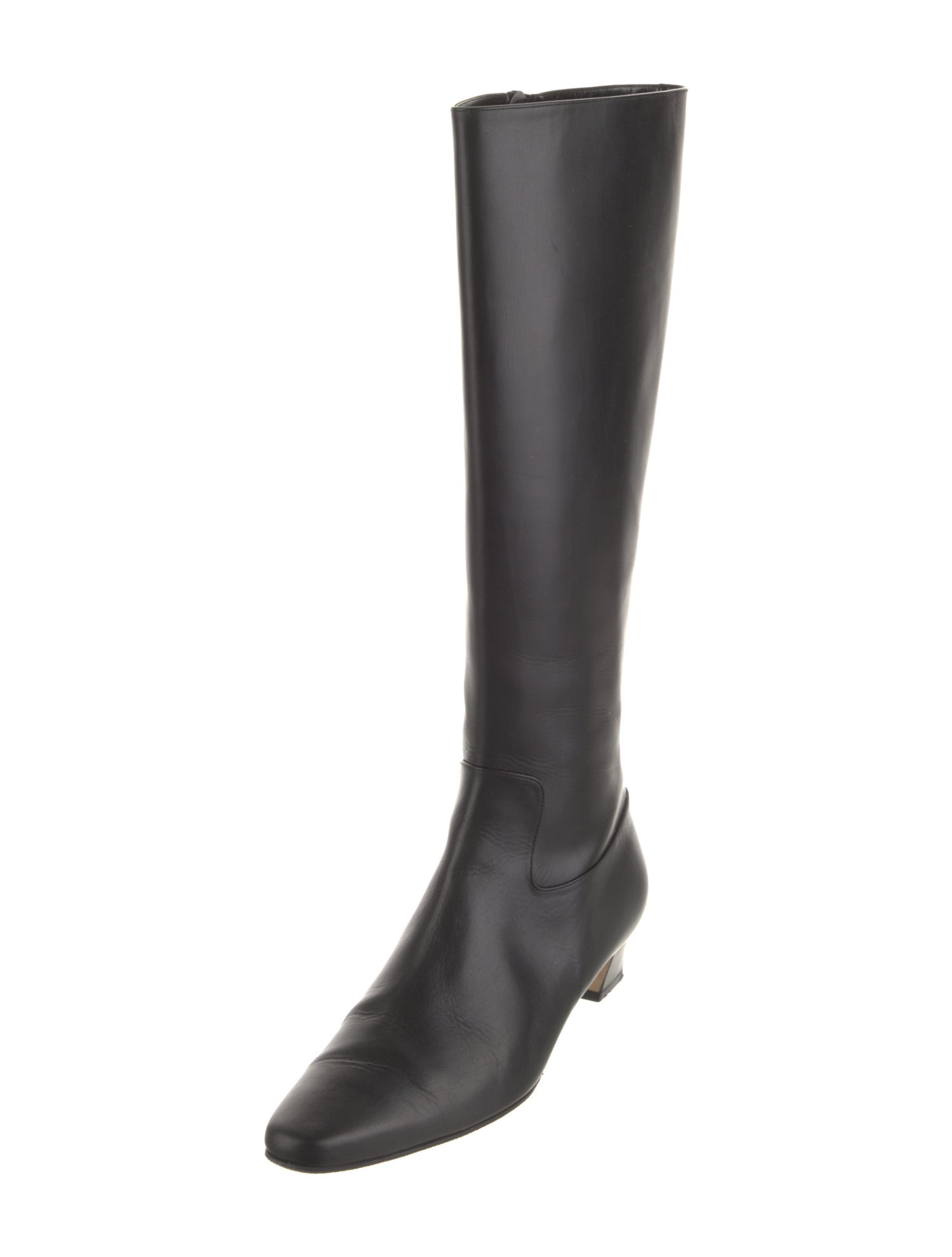Manolo Blahnik Leather Riding Boots