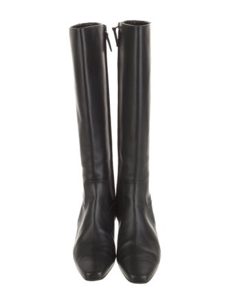 Manolo Blahnik Leather Riding Boots