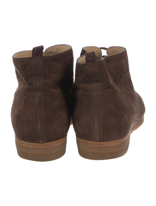 Manolo Blahnik Suede Lace-Up Boots