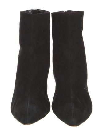 Manolo Blahnik Suede Sock Boots