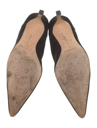 Manolo Blahnik Suede Sock Boots