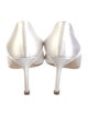 Manolo Blahnik Satin Crystal Embellishments Pumps