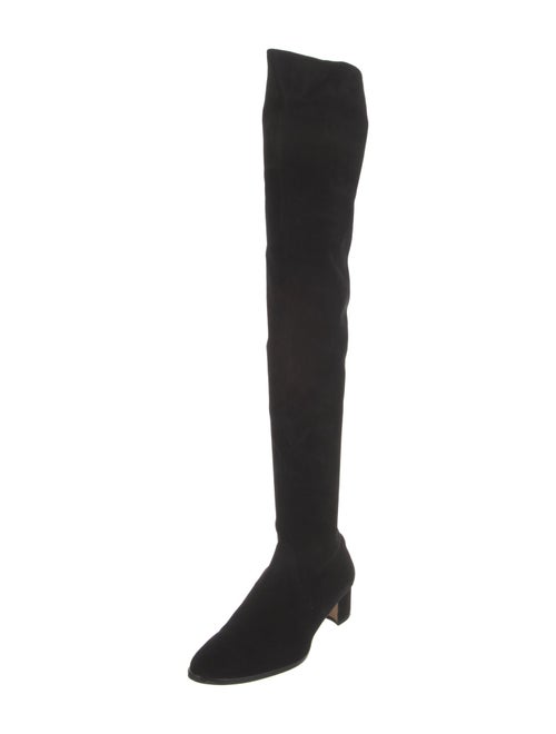 Manolo Blahnik Suede Sock Boots