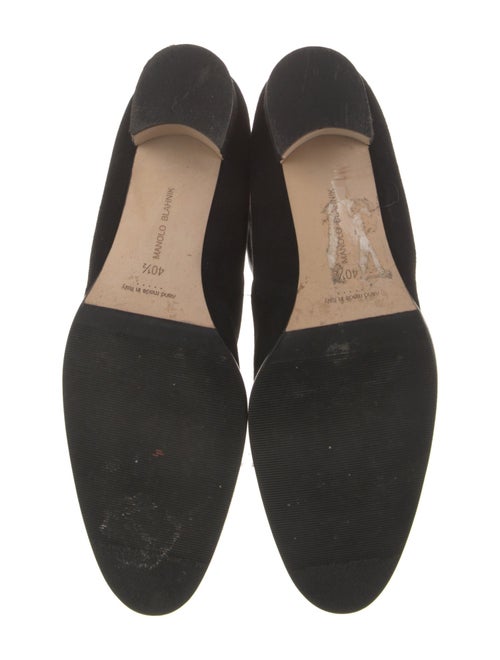 Manolo Blahnik Suede Sock Boots