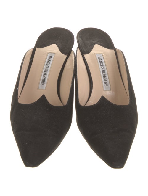 Manolo Blahnik Suede Mules