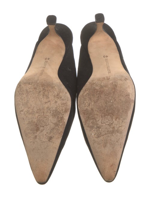 Manolo Blahnik Suede Mules