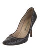 Manolo Blahnik Sequins Animal Print Pumps