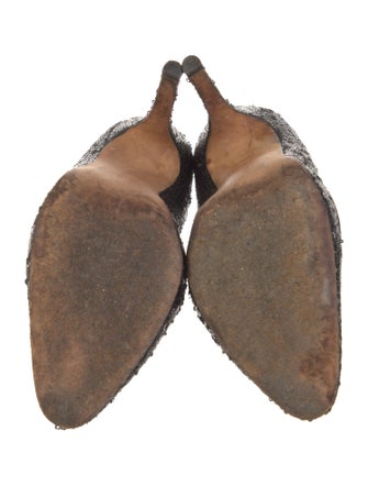 Manolo Blahnik Sequins Animal Print Pumps