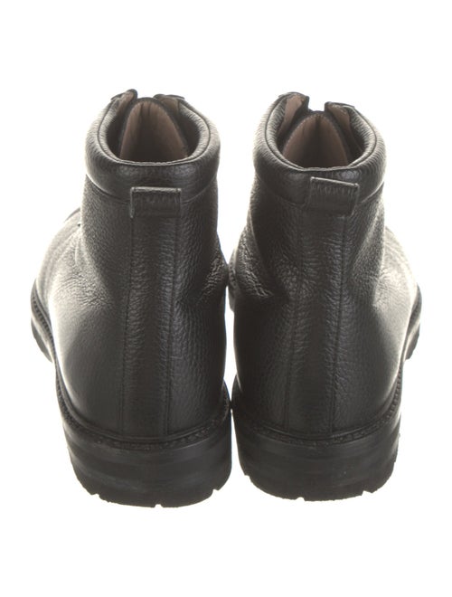 Manolo Blahnik Leather Combat Boots