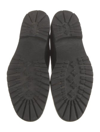 Manolo Blahnik Leather Combat Boots