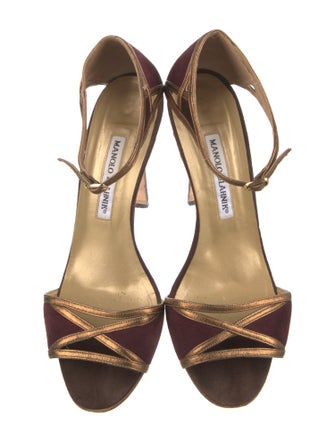 Manolo Blahnik Suede Sandals