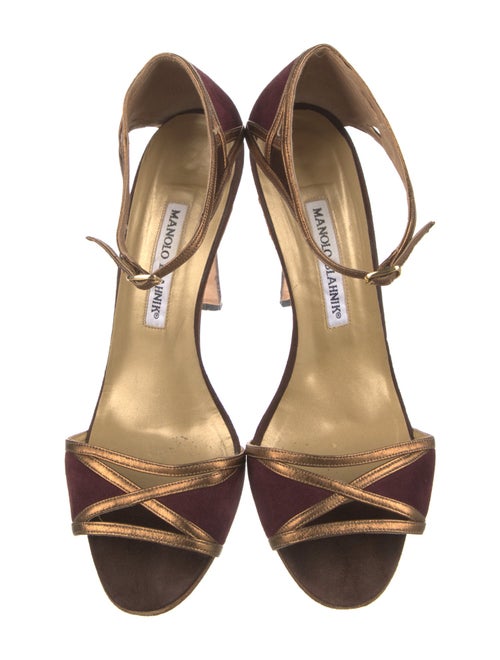 Manolo Blahnik Suede Sandals