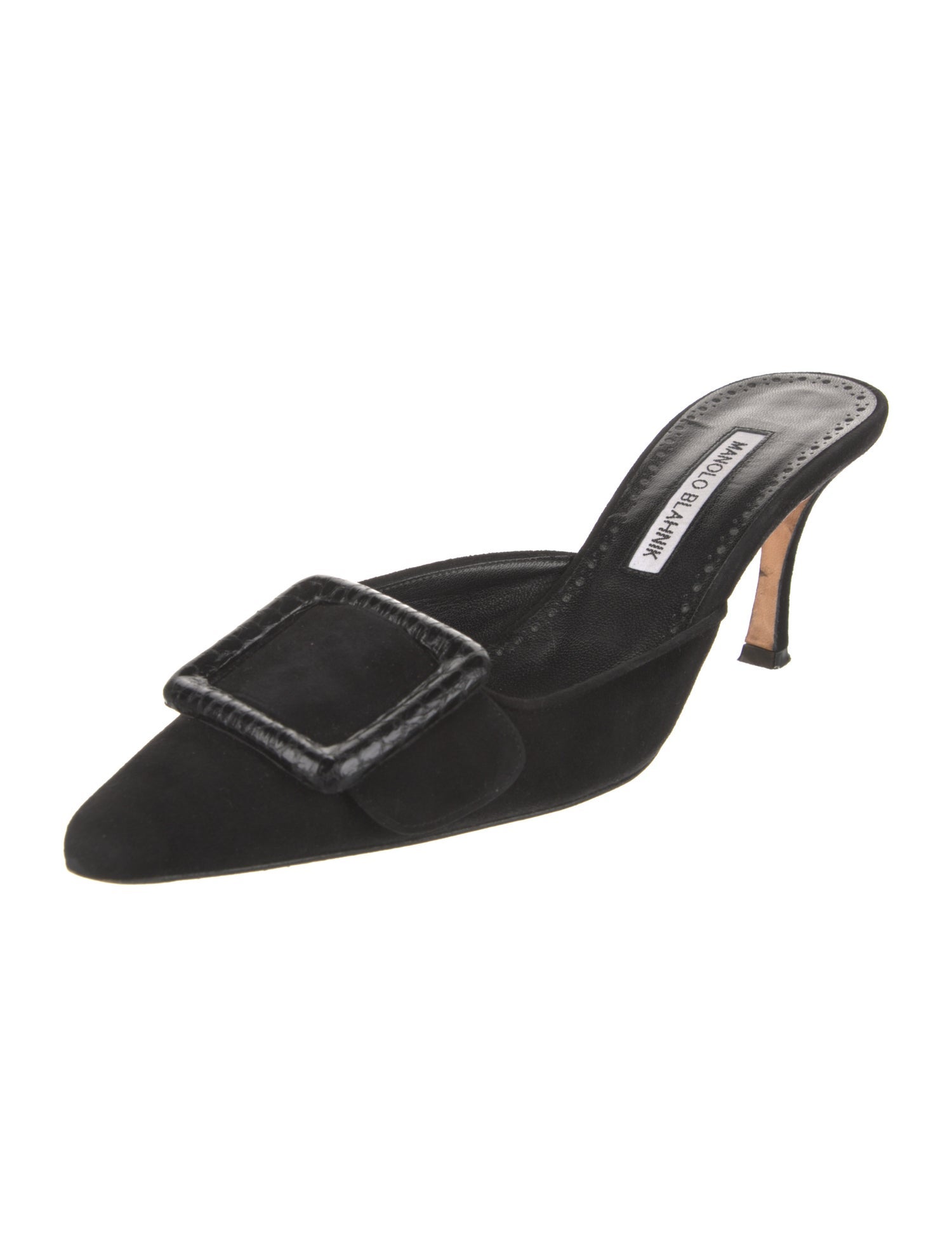 Manolo Blahnik Suede Mules