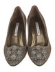 Manolo Blahnik Glitter Glitter Accents Pumps