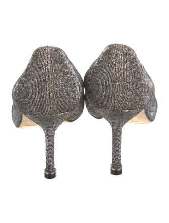 Manolo Blahnik Glitter Glitter Accents Pumps