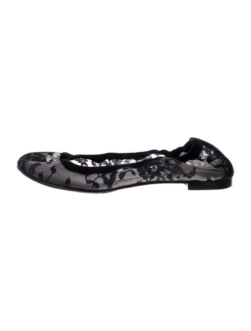 Manolo Blahnik Lace Lace Pattern Flats