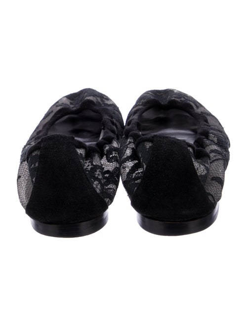 Manolo Blahnik Lace Lace Pattern Flats